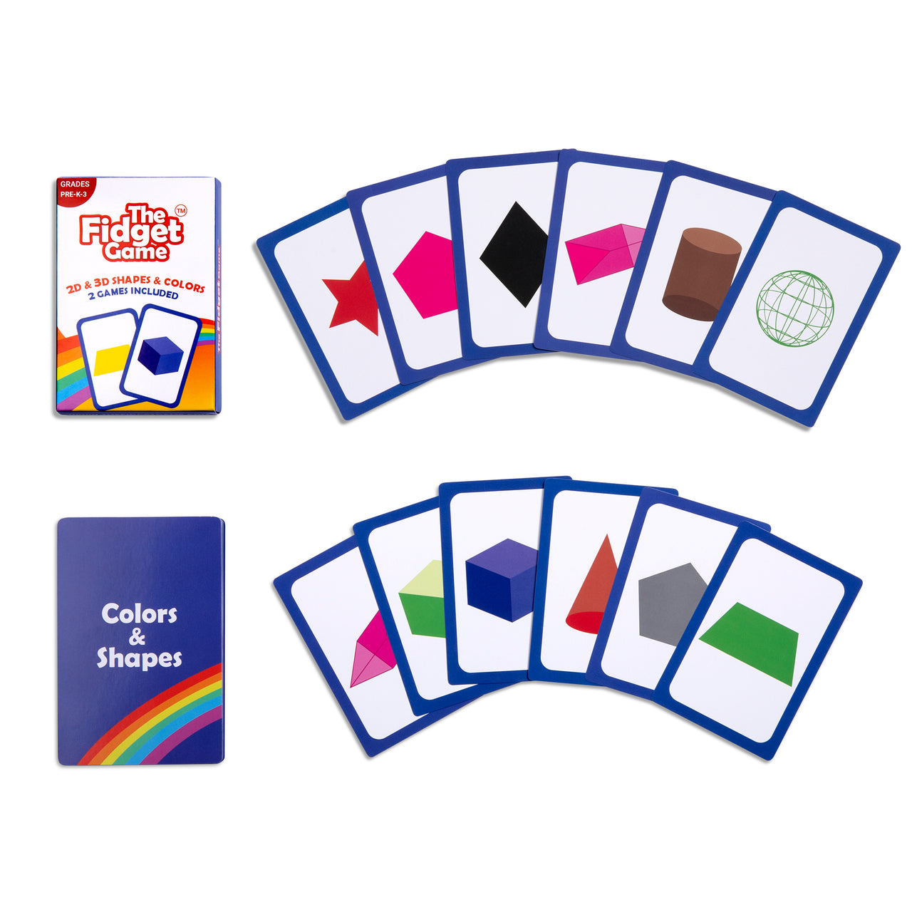 2D & 3D Shapes & Colors Card Pack